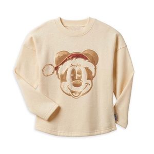 Disney Kids Spirit Jersey - Holiday Santa Mickey Sequins
